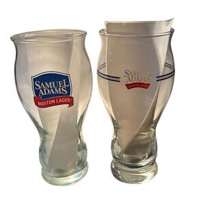 Set Of 2 Samuel Adams For The Love Of Beer Boston Lager Pint Glass